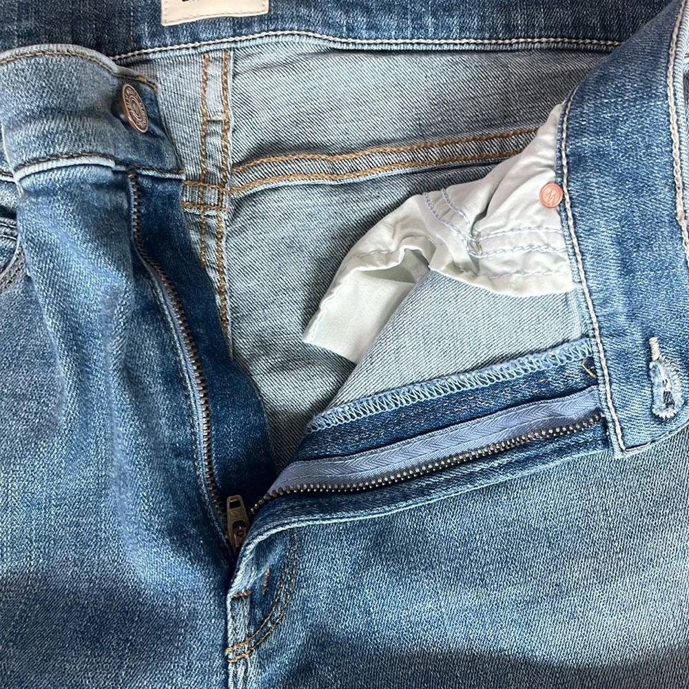 NWT MOTHER The Runaway Step Fray Kiss and Make Up size 34 - Picture 14 of 16